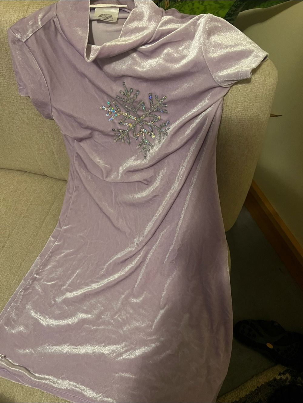 American Girl Velvet Dress with Snowflake Detail M 10-12